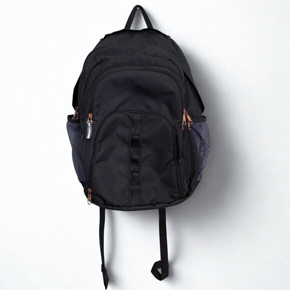 Adidas XL Backpack Dark Gray with Rose Gold Zippers Laptop Compartment School - Picture 1 of 16